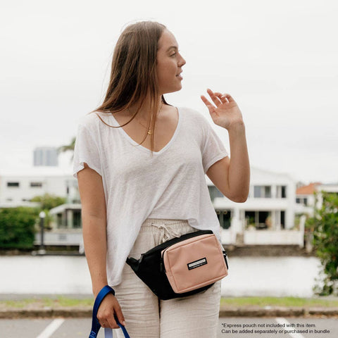 Stylish Hound - Waist / Cross Body Bag - Black