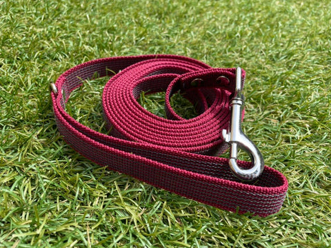 Dog Leash - Non-Slip Leash - Wine Red - Training - Tracking Line